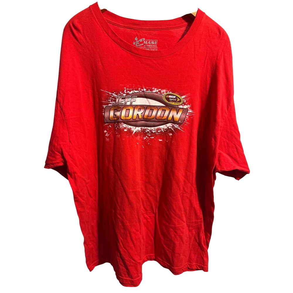 Jeff Gordon NASCAR Chase Authentics 2013 Schedule T-Shirt Red‎ Mens 2XL #24 Race